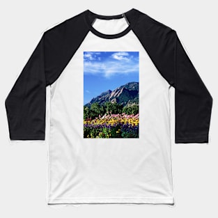 Flatirons and Flowers Baseball T-Shirt